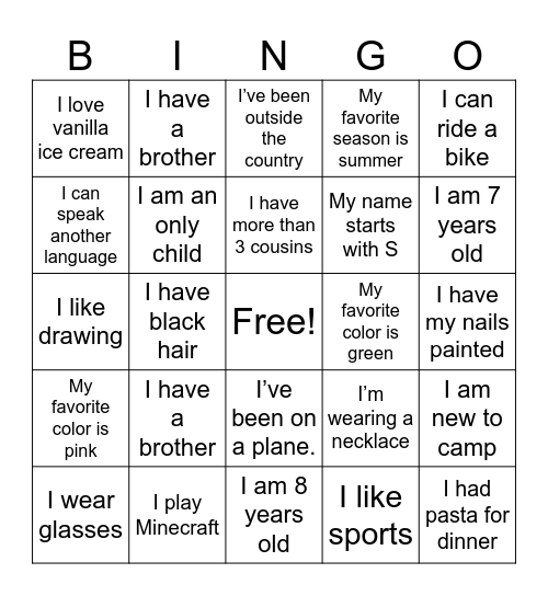 Bingo Card
