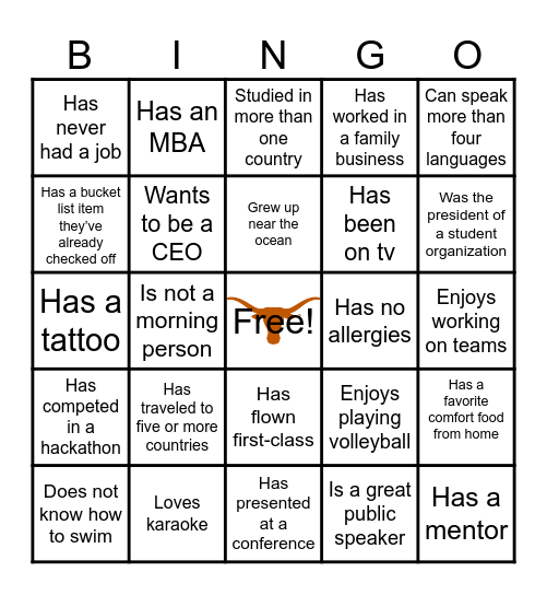 Bingo Card
