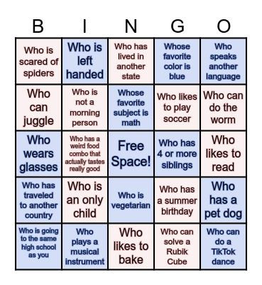 Welcome Back to BTNY! Find Someone... Bingo Card