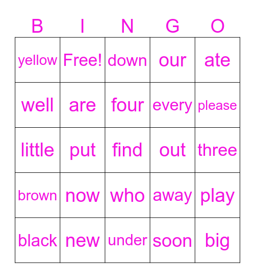 Macqlit Bingo Card
