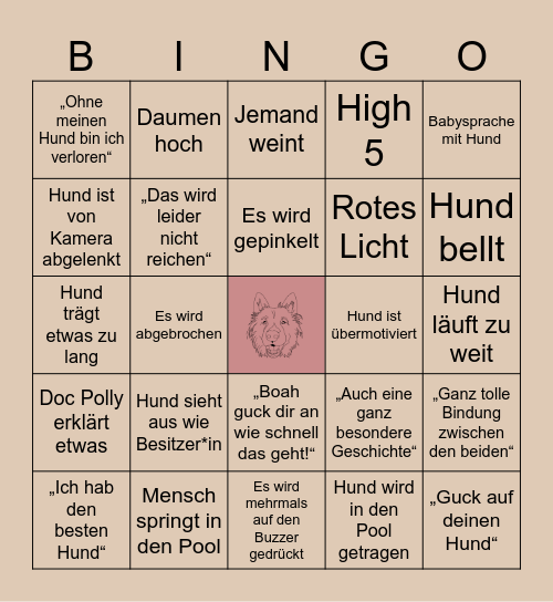 Top Dog Germany 2025 Bingo Card