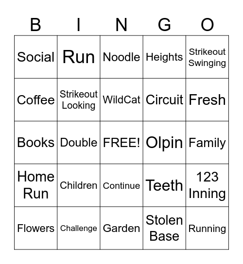 QR Code Bingo Card