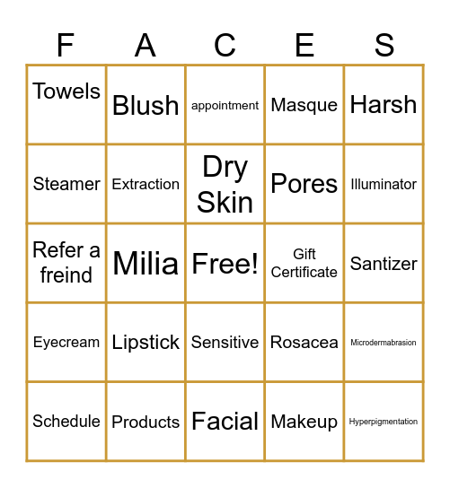 Forever Young Center Bingo Card