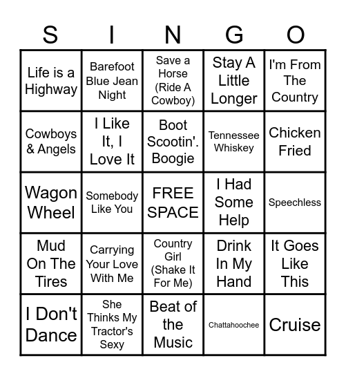 Common House Chatt Drag Singo | Denim Daddies Bingo Card