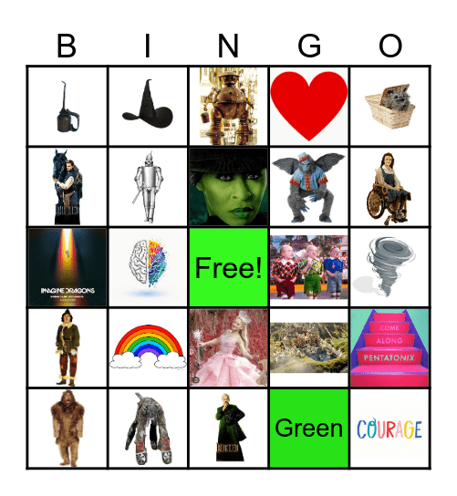 Wizard of Oz Bingo Card
