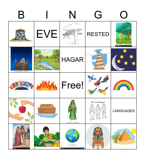 GENESIS CHAPTERS 1-26 Bingo Card