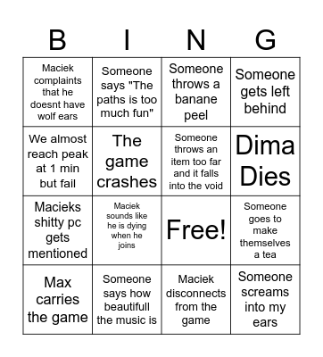 Meow Bingo Card
