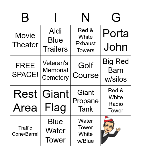 "Ready to Go" Bingo Card