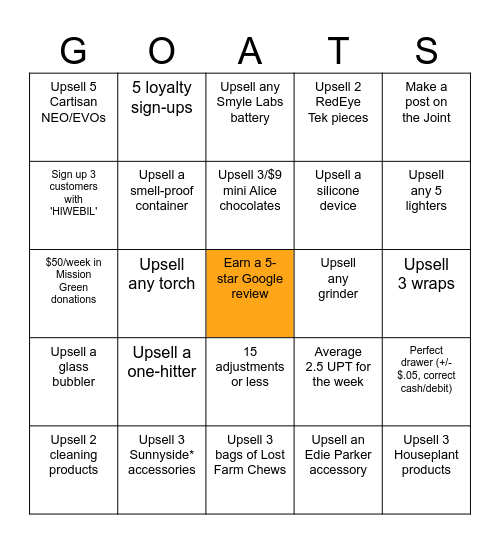 Sunnyside* Naperville JULY Bingo! Bingo Card