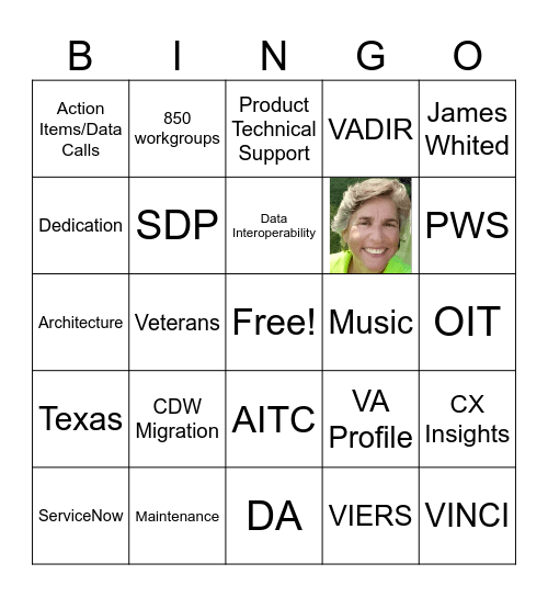 TAPS Contract BINGO Card