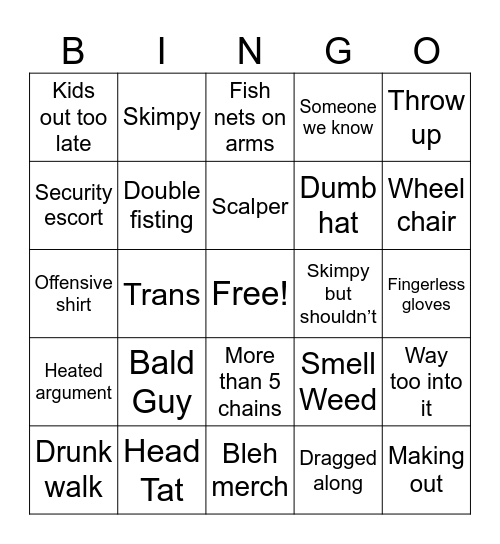 Summer of Loud Bingo Card