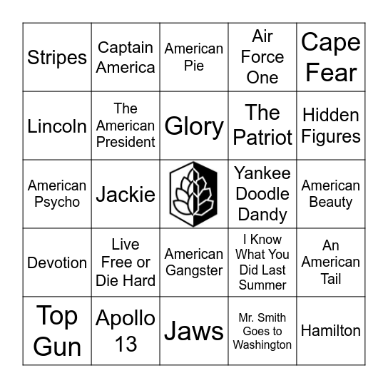 4th of July - Movies Bingo Card