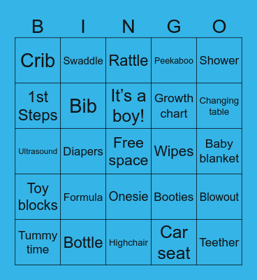 BABY BINGO Card