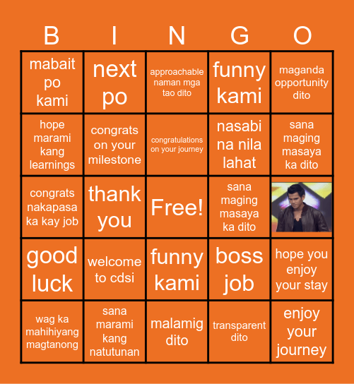 CDSI Bingo Card
