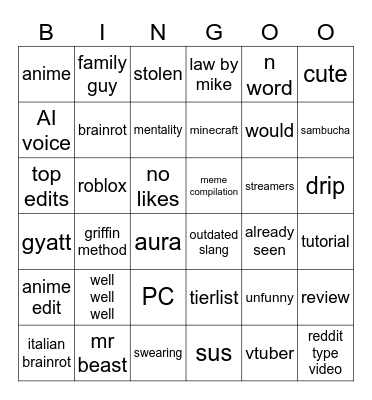 hmkpojkihnjoi29995509212341235 Bingo Card