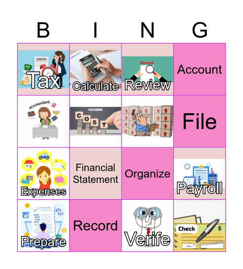 Accounting bingo Card