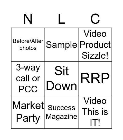 Prospect ___________ Bingo Card
