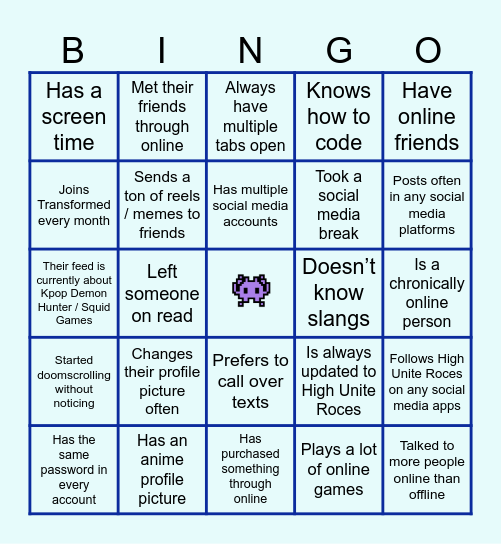 *BINGO.EXE* 👾 Bingo Card