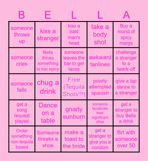 Fiesta del Tesoro !!! Bingo Card