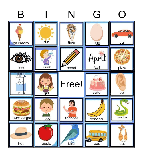 Summer Camp Bingo Card