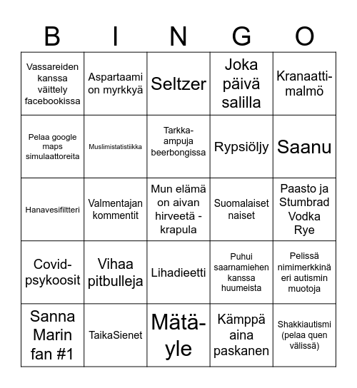 pyybingo Card