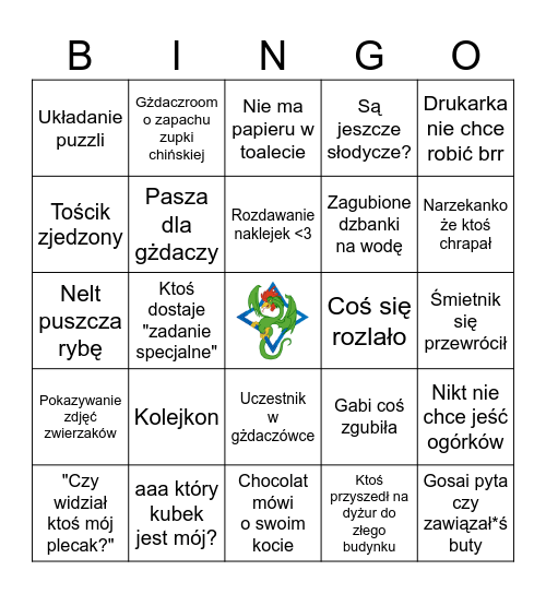 Bazyliszek Bingo Card