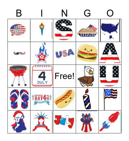 Garns 4th of July Bingo! Bingo Card