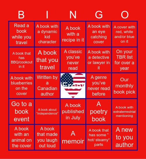 July Book BINGO Card