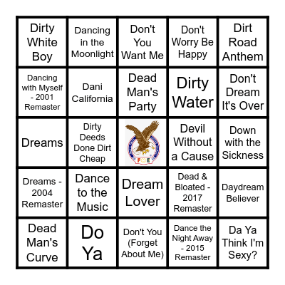 STARTS WITH "D" Bingo Card