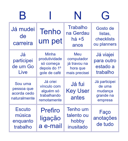 Hana Invoice Outbound Bingo Card