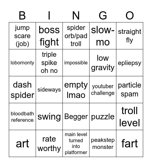 recent tab bingo :fire: Bingo Card