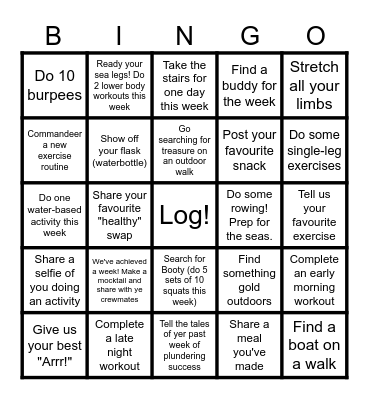 Black Pearl Bingo W2 Bingo Card