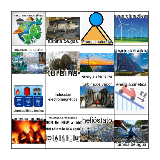 ENERGIA Bingo Card