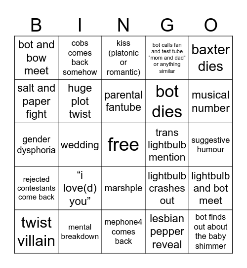 II4 BINGO Card