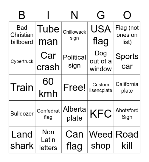 Binho Bingo Card