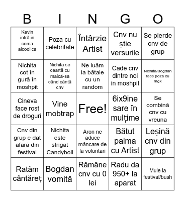 Beach Please Bingo Card