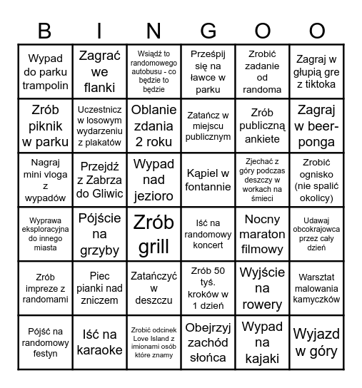 Summer 2025 - PL Bingo Card