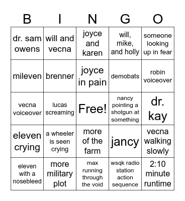 july teaser bingo Card