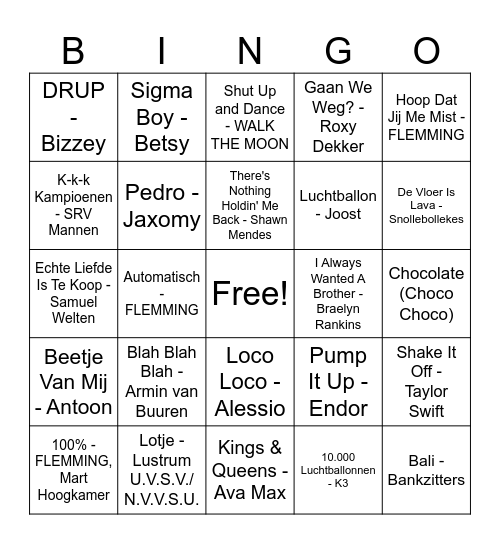 Edelherten Mega Bingo Card