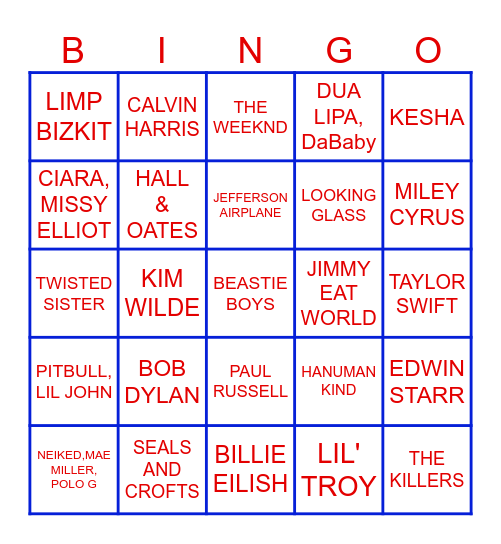 Yacht Rock & Drop It! - Game #1 Bingo Card