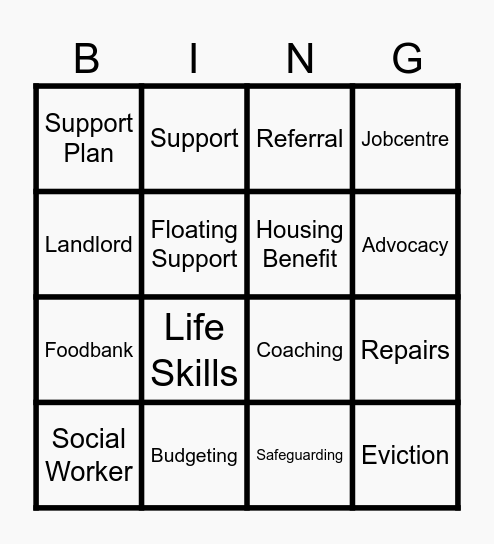 Synergy Brent Bingo Card