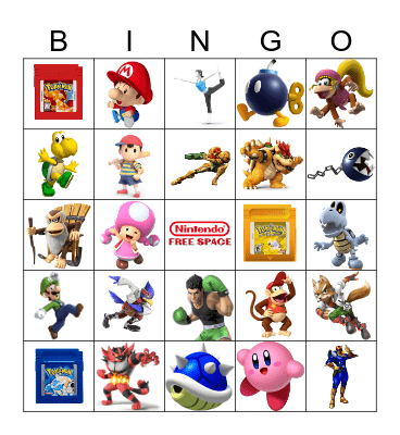 NINTENDO BINGO Card