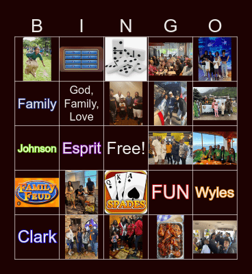 Family Fun Bingo Card