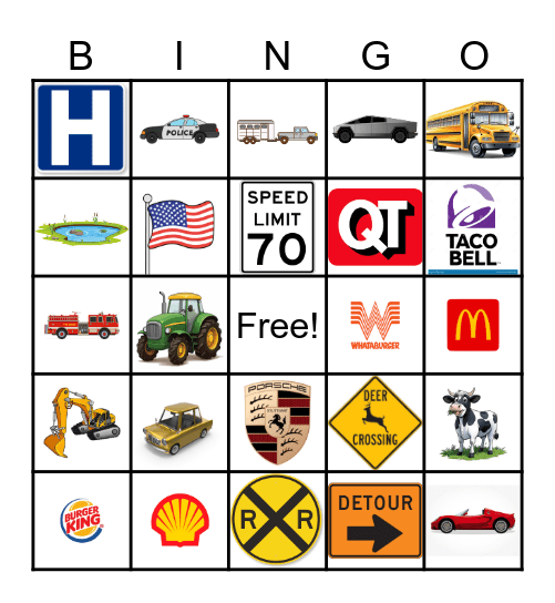 Oklahoma Family Roadtrip 2025 Bingo Card