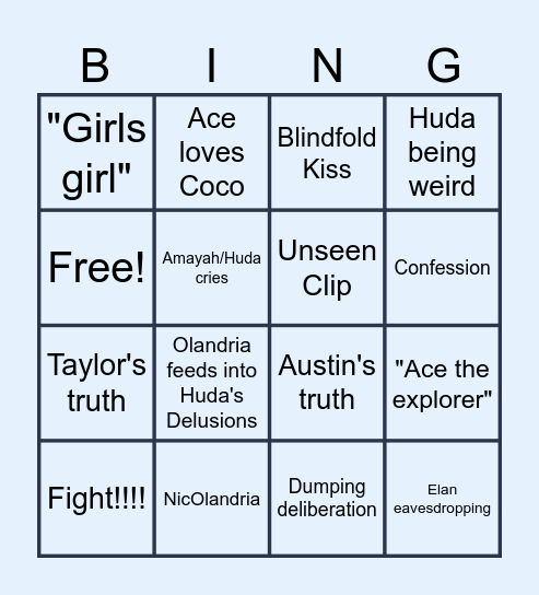 LI S7: MOVIE NIGHT Bingo Card