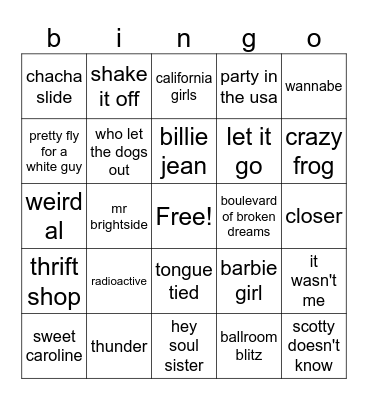 white people anthems Bingo Card