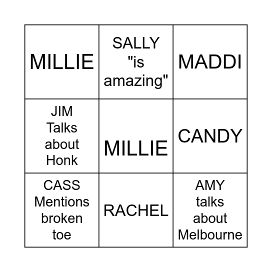 STELLAN EOFY BINGO Card