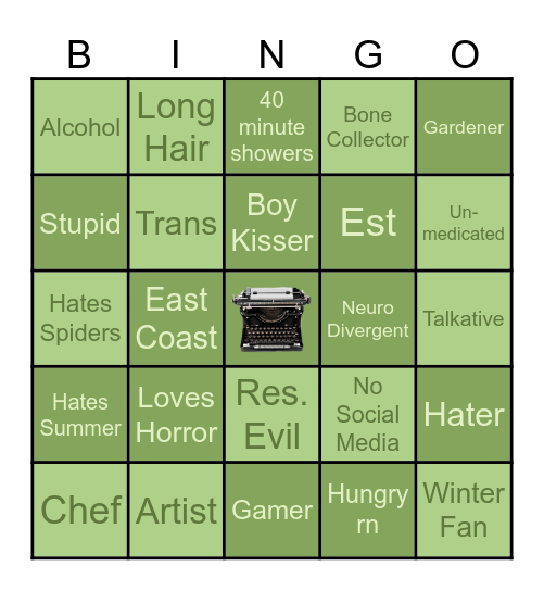 Chris Bingo!! Bingo Card