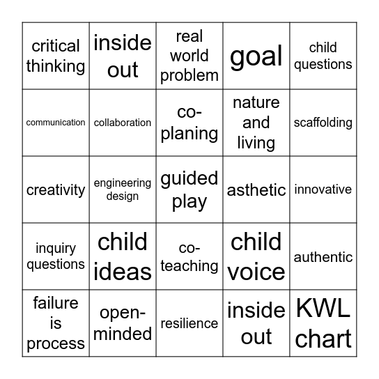 Microsoft Word  Bingo Card
