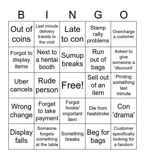 Japan Expo 2025 Bingo Card
